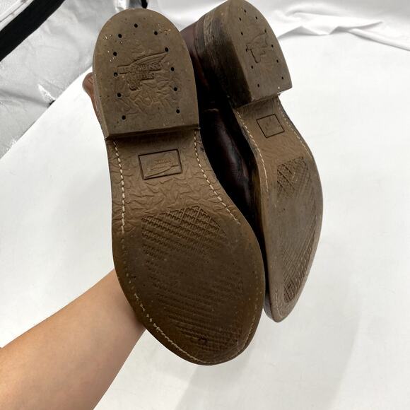 Red Wing 10 steel toe Pecos Brown Leather Boots - Picture 5 of 6